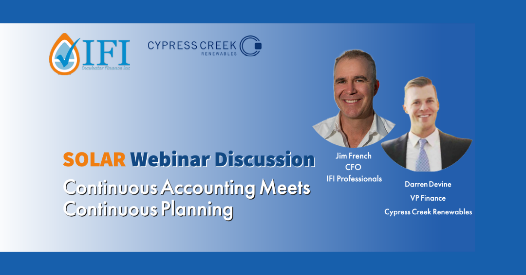 Continuous Planning Meets Continuous Accounting