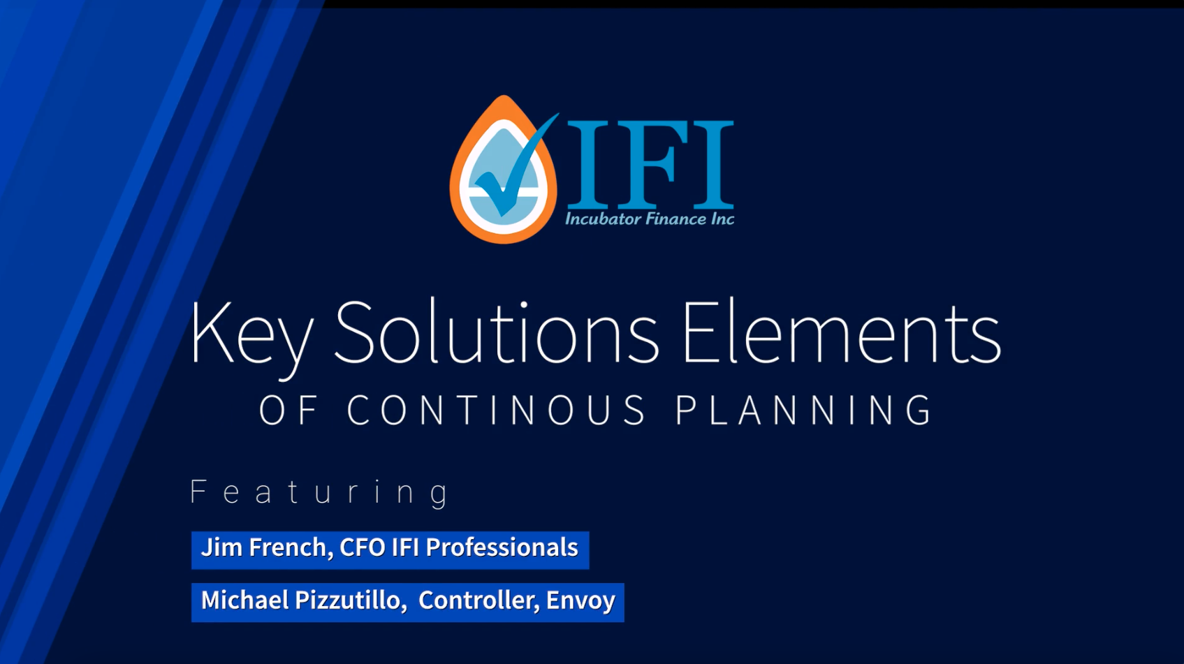 Key Solutions Elements of Continuous Planning with Envoy